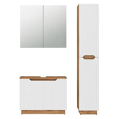 Vicco  Badmöbel-Set Lotta Weiß 3 Teile