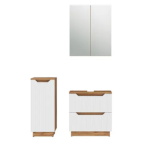 Vicco  Badmöbel-Set Lotta Weiß 3 Teile