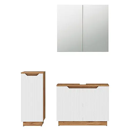 Vicco  Badmöbel-Set Lotta Weiß 3 Teile
