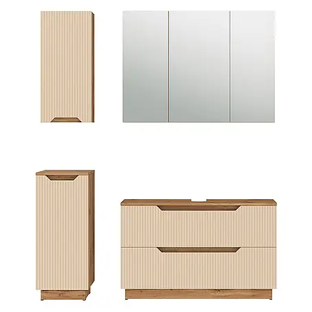 Vicco  Badmöbel-Set Lotta Cashmere 4 Teile
