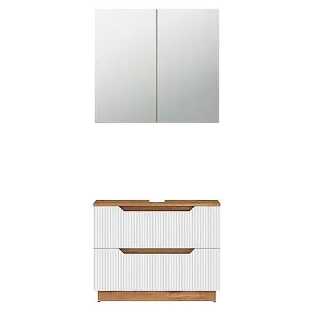 Vicco  Badmöbel-Set Lotta Weiß 2 Teile