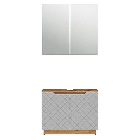 Vicco  Badmöbel-Set Lotta Grau 2 Teile