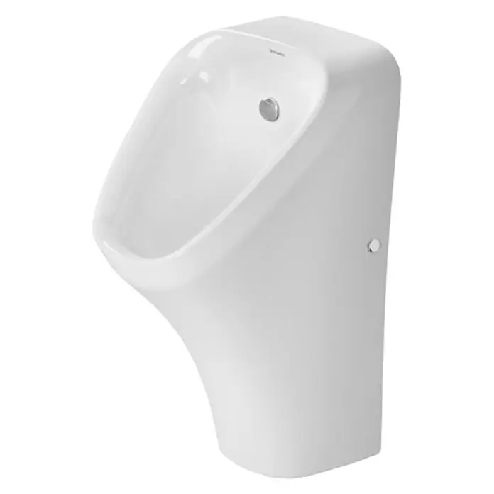 Duravit DuraStyle Urinal - Ohne Spülrand, Unbeschichtet, Zulauf: Hinten, Absaugspülung, Farbe: Weiß, Ohne Zielobjekt, Ohne Urinaldeckel - Dieses Bild zeigt ein Duravit Urinal aus Keramik, das durch seine moderne Formgebung und die glatte, weiße Oberfläche besticht.