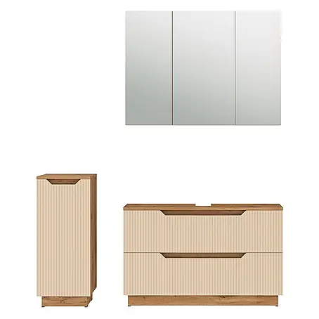 Vicco  Badmöbel-Set Lotta Cashmere 3 Teile