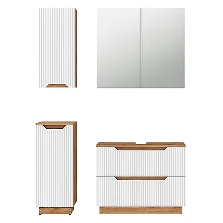 Vicco  Badmöbel-Set Lotta Weiß 4 Teile