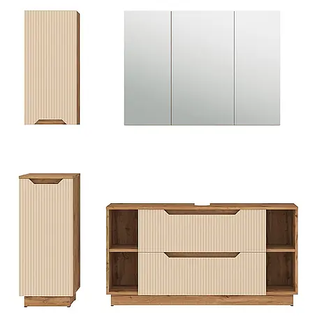 Vicco  Badmöbel-Set Lotta Cashmere 4 Teile