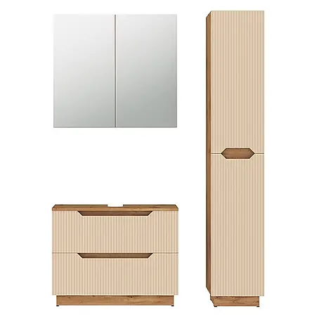 Vicco  Badmöbel-Set Lotta Cashmere 3 Teile