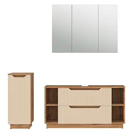 Vicco  Badmöbel-Set Lotta Cashmere 3 Teile