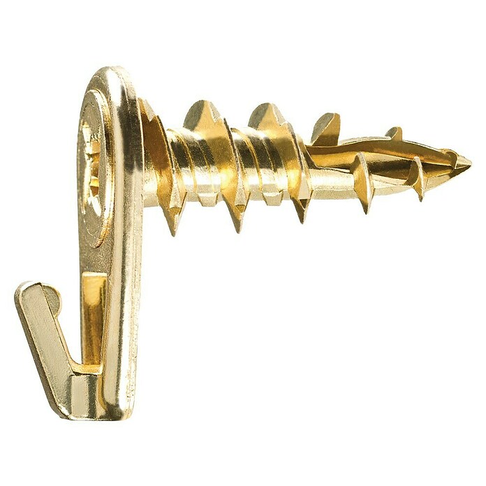 Cobra Bilderhaken Walldriller (Belastbarkeit: 9 kg, 4 Stk., Zink, Selbstschneidendes Gewinde, Messing)