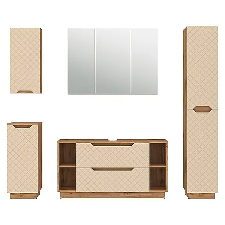 Vicco  Badmöbel-Set Lotta Cashmere 5 Teile