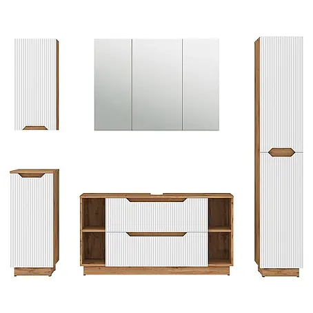 Vicco  Badmöbel-Set Lotta Weiß 5 Teile
