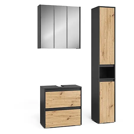 Vicco  Badmöbel-Set Majest Artisan 3 Teile