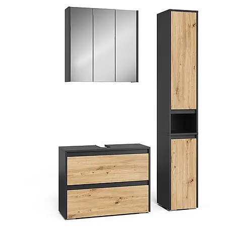 Vicco  Badmöbel-Set Majest Artisan 3 Teile