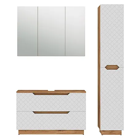 Vicco  Badmöbel-Set Lotta Weiß 3 Teile