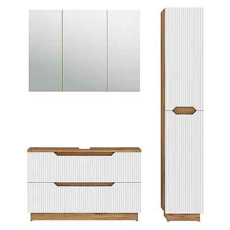Vicco  Badmöbel-Set Lotta Weiß 3 Teile