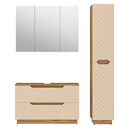 Vicco  Badmöbel-Set Lotta Cashmere 3 Teile