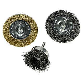 Craftomat Pack cepillos de alambre (3 pzs.)