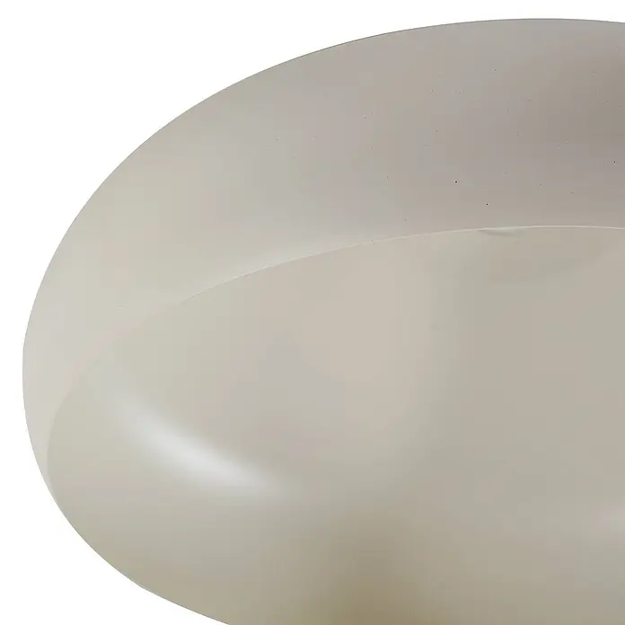 Lindby Pendelleuchte Elover - creme / amber, beige, E27 - Matter, hellbeiger, gewölbter Lampenschirm oder Deckenleuchtendiffusor mit feiner Textur.