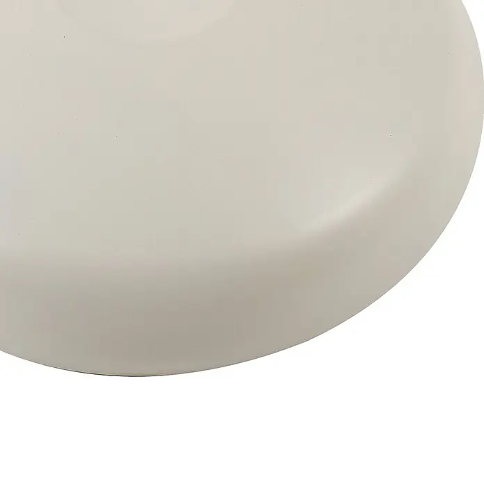 Lindby Pendelleuchte Elover - creme / amber, beige, E27 - Hellbeiger runder Teller mit glatter, leicht gewölbter Oberfläche.