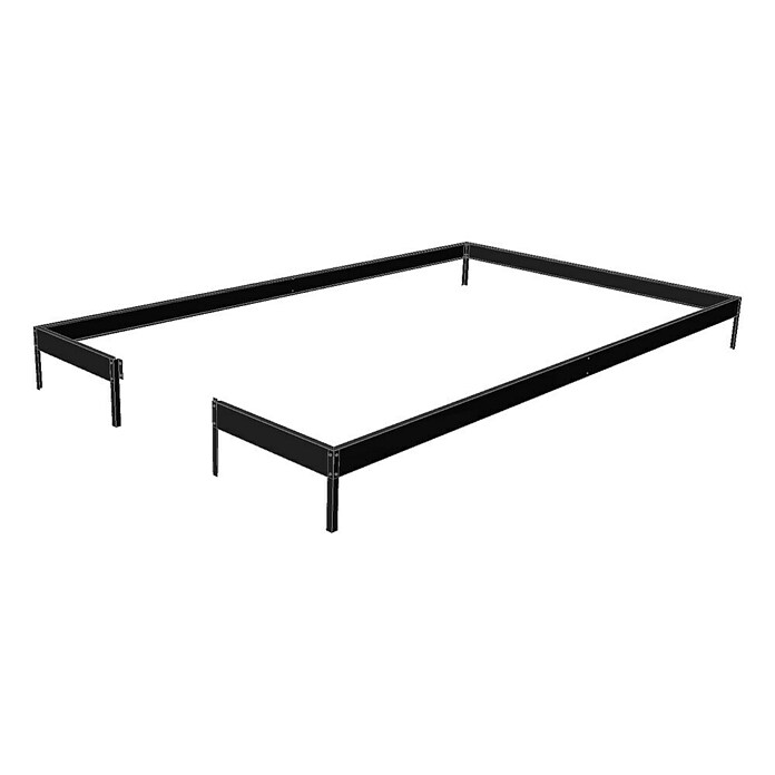 Juliana Fundament für Gewächshaus Compact (2,25 x 2,25 x 0,12 m, Schwarz)