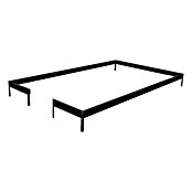 Juliana Fundament für Gewächshaus Compact (2,25 x 2,25 x 0,12 m, Schwarz)