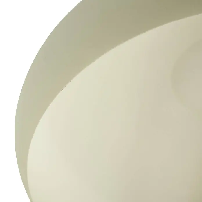 Lindby Pendelleuchte Elover - grün, hellGrün, E27 - Matte cremefarbene gewölbte Oberfläche einer Leuchte oder Armatur.
