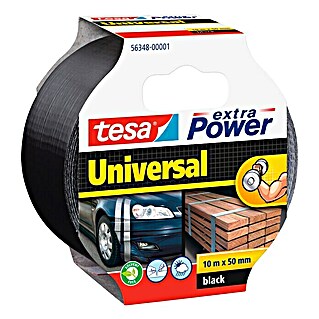 Tesa Extra Power Folienband Universal (Schwarz, 10 m x 50 mm)