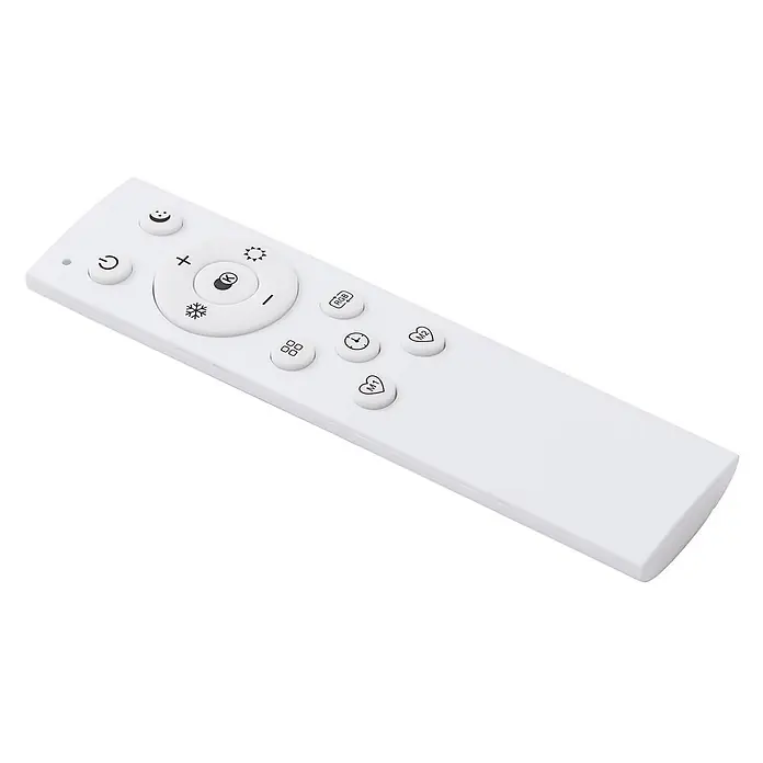 Lucande Deckenleuchte Tjado - L x B x H: 100 x 25 x 7,7 cm, schwarz, schwarz - Weiße Fernbedienung für Leuchten mit Ein/Aus, Nachtmodus, Helligkeit, Farbtemperatur, RGB, Szenen, Speicher- und Timerfunktionen.