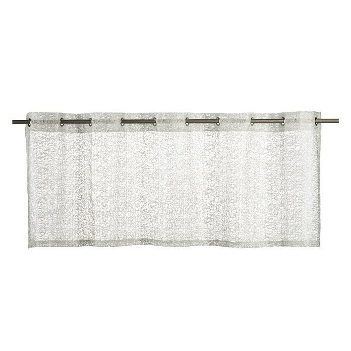 Elbersdrucke Bistrogardine Network140 x 48 cm, 100 % Polyester, Allover, Offwhite Front View