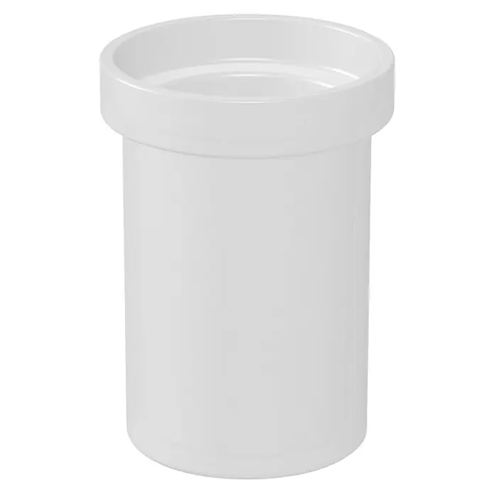 Camargue Bürstenglas Cannes/Lille - Glas, Matt - Ein schlichter, weißer Pflanztopf, ideal für Zimmerpflanzen oder als dekoratives Element im Innenbereich.
