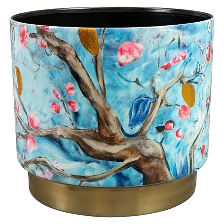 Ter Steege  Übertopf rund Blossom Blue