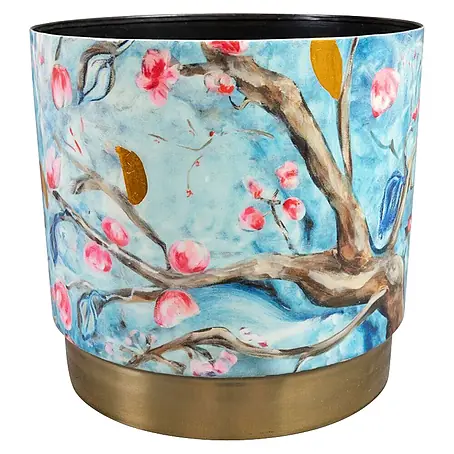 Ter Steege  Übertopf rund Blossom Blue