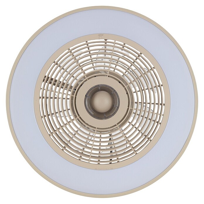 Brilliant Plafondventilator Catania met LED verlichting (Beige, 48,6 cm) | BAUHAUS