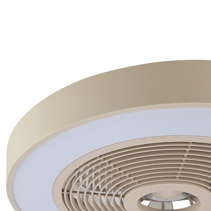 Brilliant Plafondventilator Catania met LED verlichting (Beige, 48,6 cm) | BAUHAUS