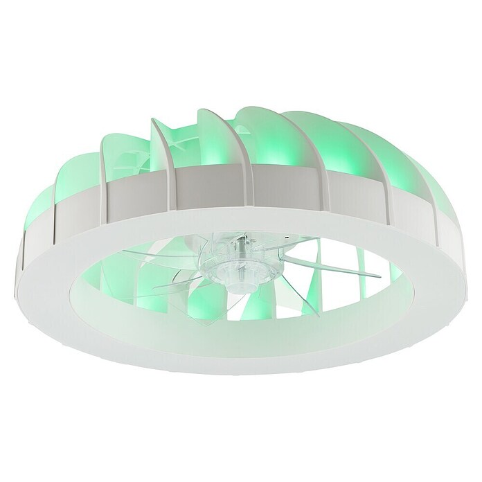 Brilliant Plafondventilator Fanora met LED verlichting (Wit, 46 cm) | BAUHAUS