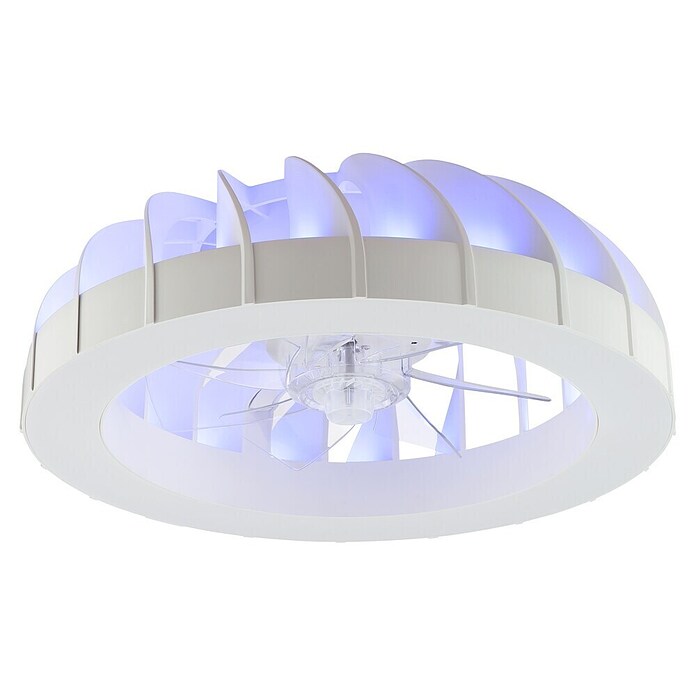 Brilliant Plafondventilator Fanora met LED verlichting (Wit, 46 cm) | BAUHAUS