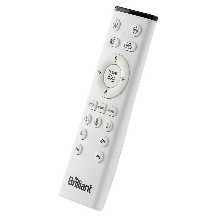 Brilliant Plafondventilator Fanora met LED verlichting (Wit, 46 cm) | BAUHAUS