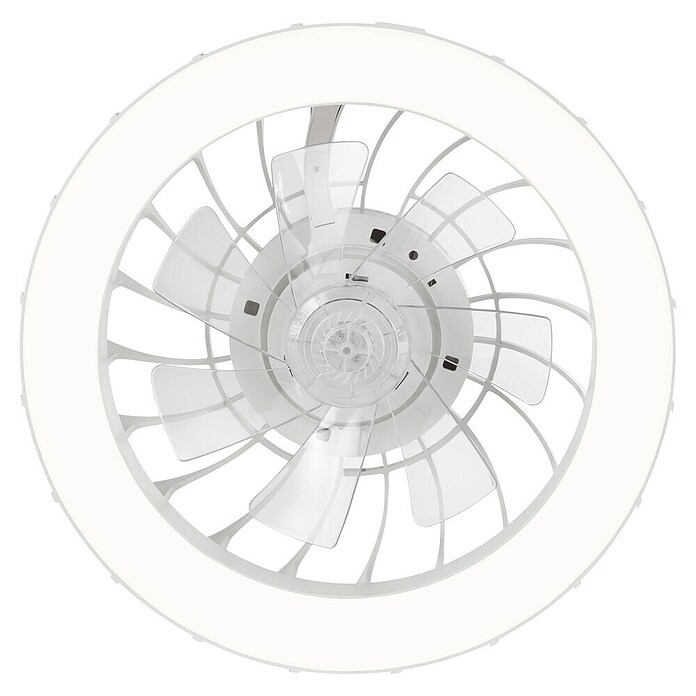 Brilliant Plafondventilator Fanora met LED verlichting (Wit, 46 cm) | BAUHAUS