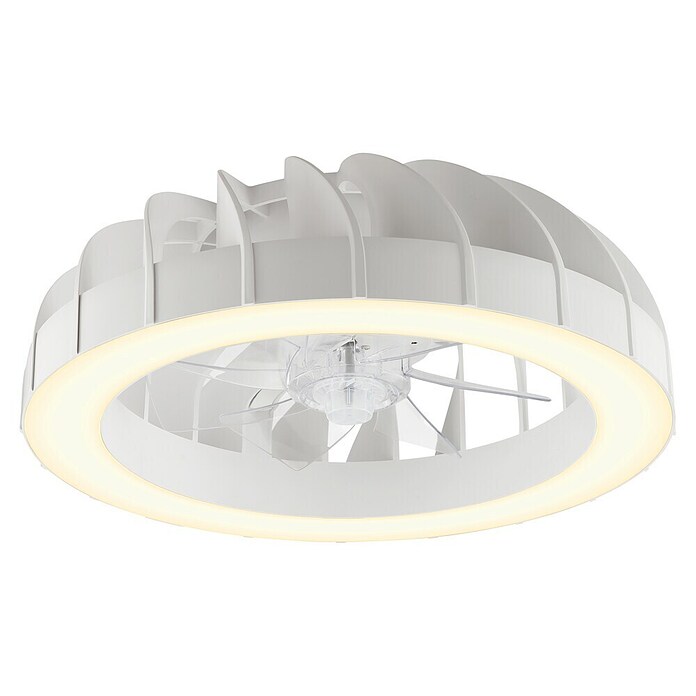 Brilliant Plafondventilator Fanora met LED verlichting (Wit, 46 cm) | BAUHAUS