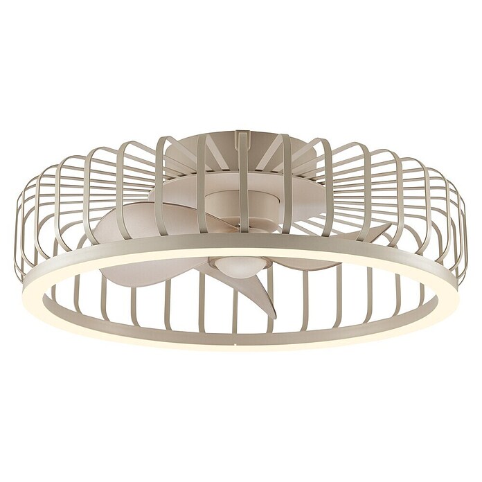 Brilliant Plafondventilator CAPO met LED verlichting (Beige, 48 cm) | BAUHAUS
