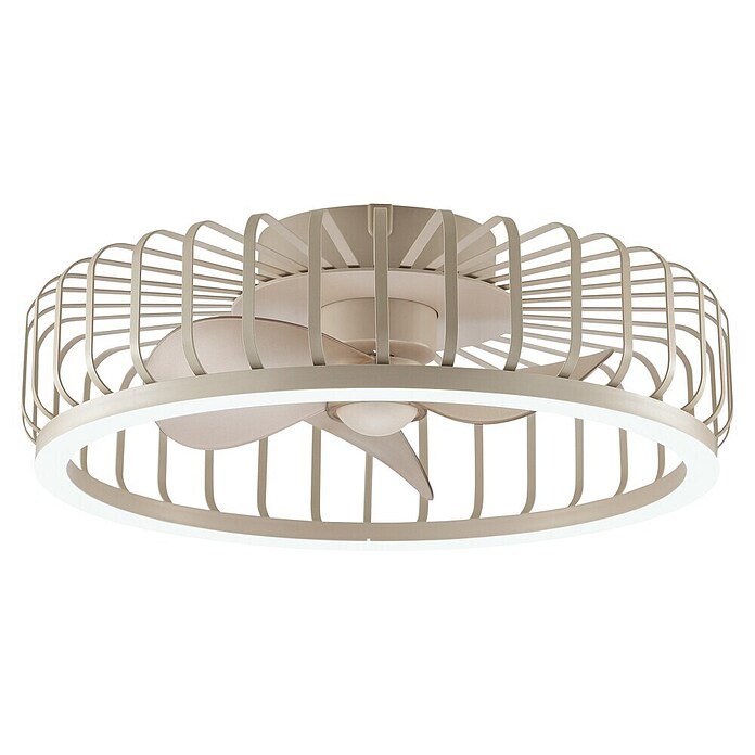 Brilliant Plafondventilator CAPO met LED verlichting (Beige, 48 cm) | BAUHAUS