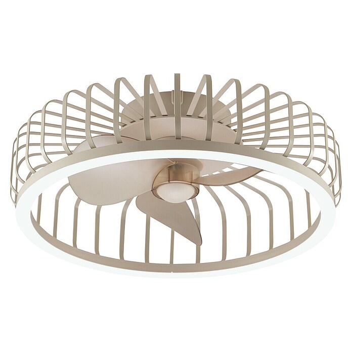 Brilliant Plafondventilator CAPO met LED verlichting (Beige, 48 cm) | BAUHAUS