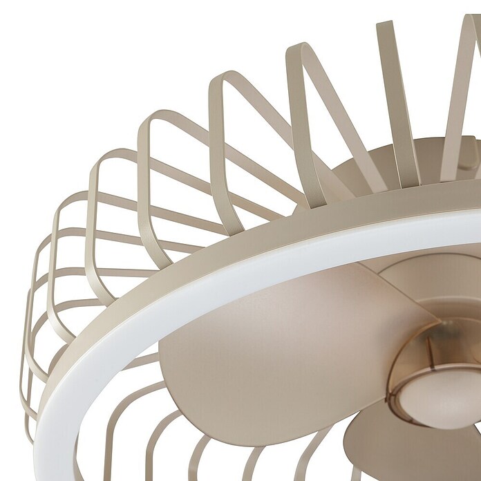 Brilliant Plafondventilator CAPO met LED verlichting (Beige, 48 cm) | BAUHAUS