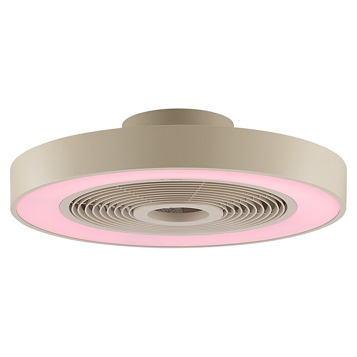 Brilliant Plafondventilator Catania met LED verlichting (Beige, 48,6 cm) | BAUHAUS