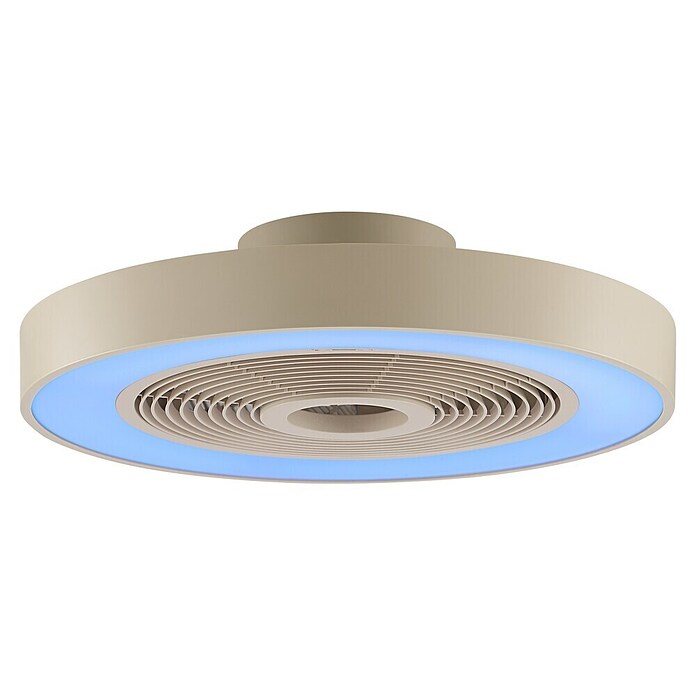 Brilliant Plafondventilator Catania met LED verlichting (Beige, 48,6 cm) | BAUHAUS