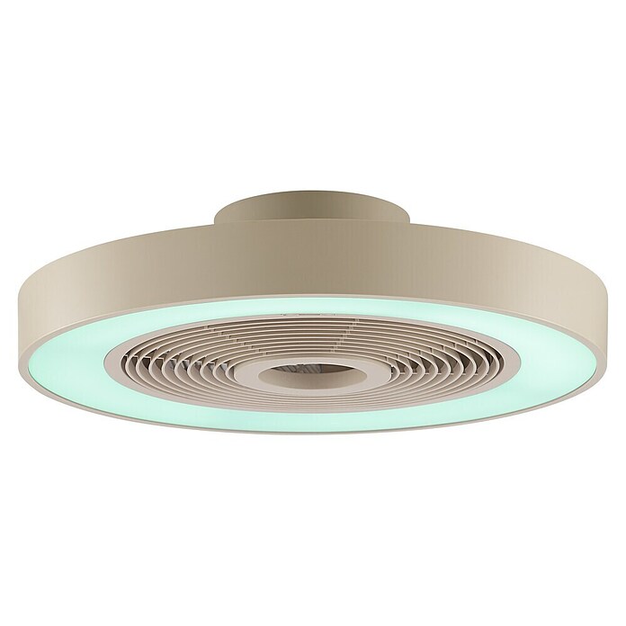 Brilliant Plafondventilator Catania met LED verlichting (Beige, 48,6 cm) | BAUHAUS