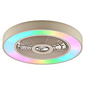 Brilliant Plafondventilator Catania met LED verlichting (Beige, 48,6 cm) | BAUHAUS