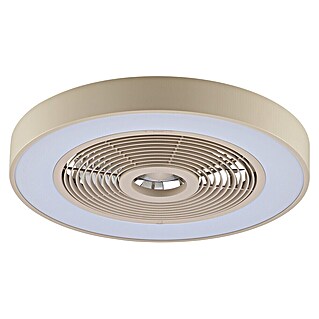 Brilliant Plafondventilator Catania met LED verlichting (Beige, 48,6 cm)