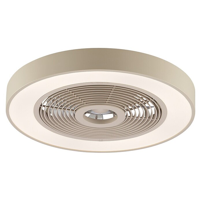 Brilliant Plafondventilator Catania met LED verlichting (Beige, 48,6 cm) | BAUHAUS