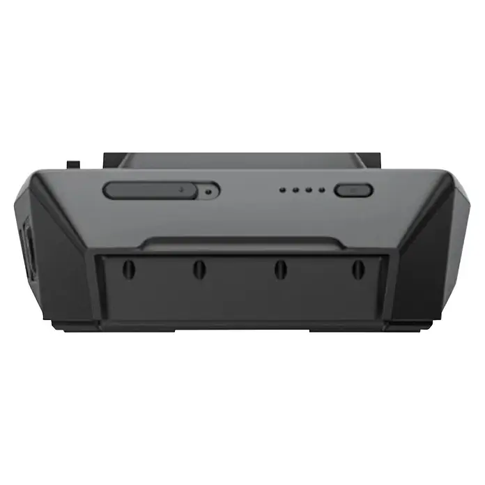 EcoFlow Ersatz-Akku Wave 3 - L x B x H: 111 x 516 x 281 mm - Dunkelgrauer, rechteckiger Drohnenakku mit Statusleuchten und Power-Taste.